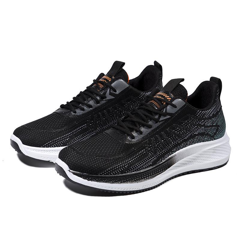 Neue Herren Freizeitschuhe Weiche Sohle Leicht Atmungsaktiv Flyknit Schuhe Mode Herren Jugendliche Outdoor Laufschuhe
