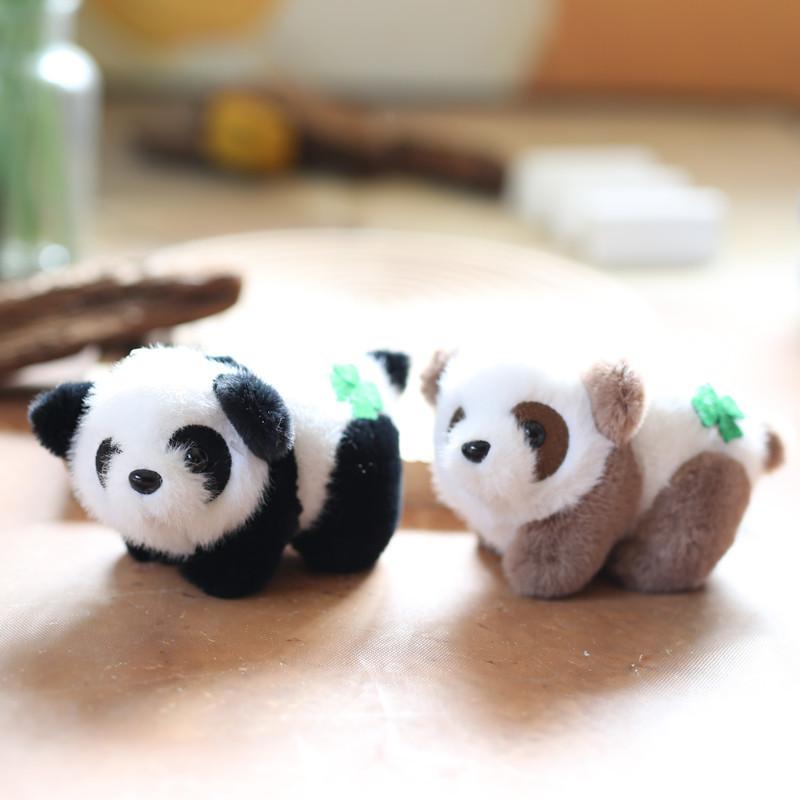 Carino piccolo panda ciondolo peluche bambola panda gigante borsa decorazione appesa portachiavi bambola bambola