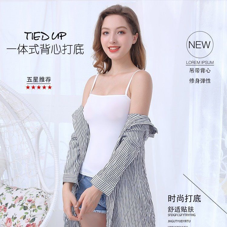 Spring and summer sling vest women's solid color outer wear drive DNU inner sexy small sling bottoming shirt women