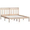 Solid Pine Wood Bed Frame 140 X 190 Cm