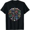 Science Teacher Periodic Table Chemical Elements T-shirt Casual Crew Neck T-shirt Christmas Gif