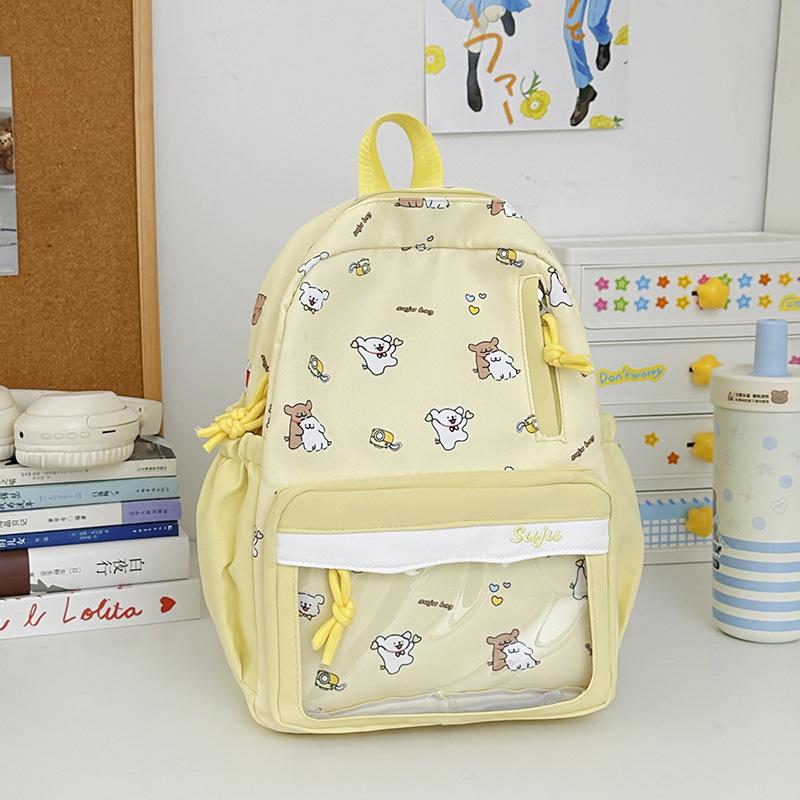 Cartable nouveau sac à dos imprimé chiot de dessin animé sac à dos collège sac à dos ins niche haute valeur
