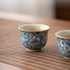 Ceramic Flower Teacups Household Ceramic Tea Cups Personal Use Teacups Kung Fu Tea Set