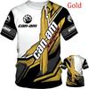 BRP Can-Am Camiseta Masculina Moto Impressão 3D Secagem Rápida Respirável