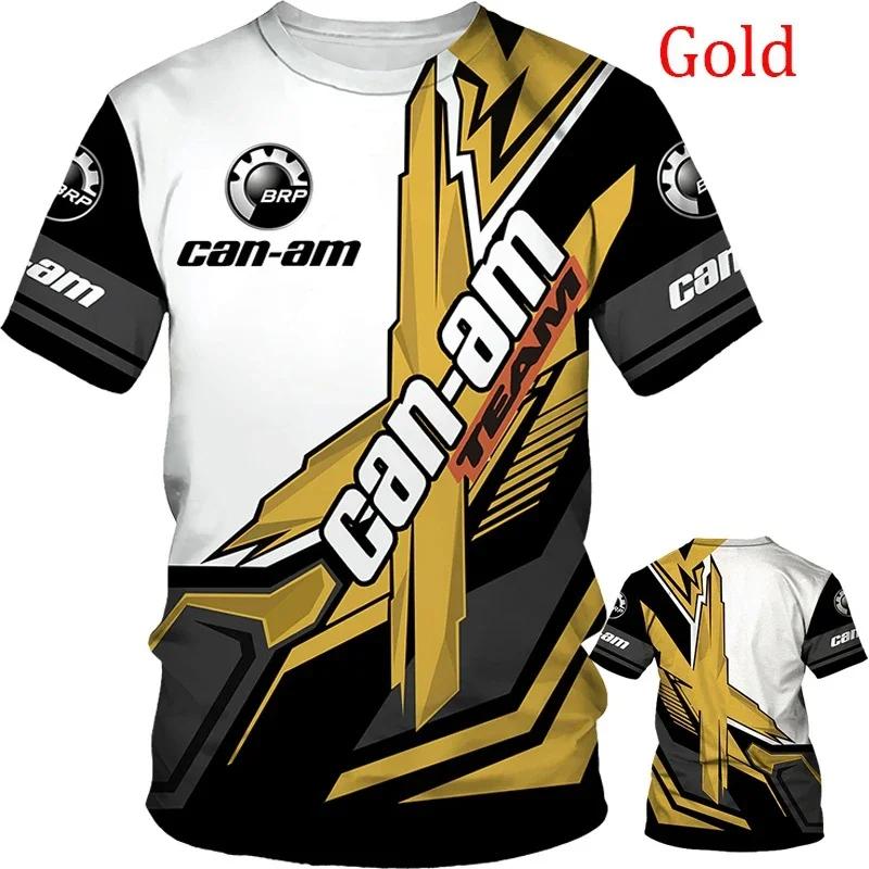 BRP Can-Am Camiseta Masculina Moto Impressão 3D Secagem Rápida Respirável