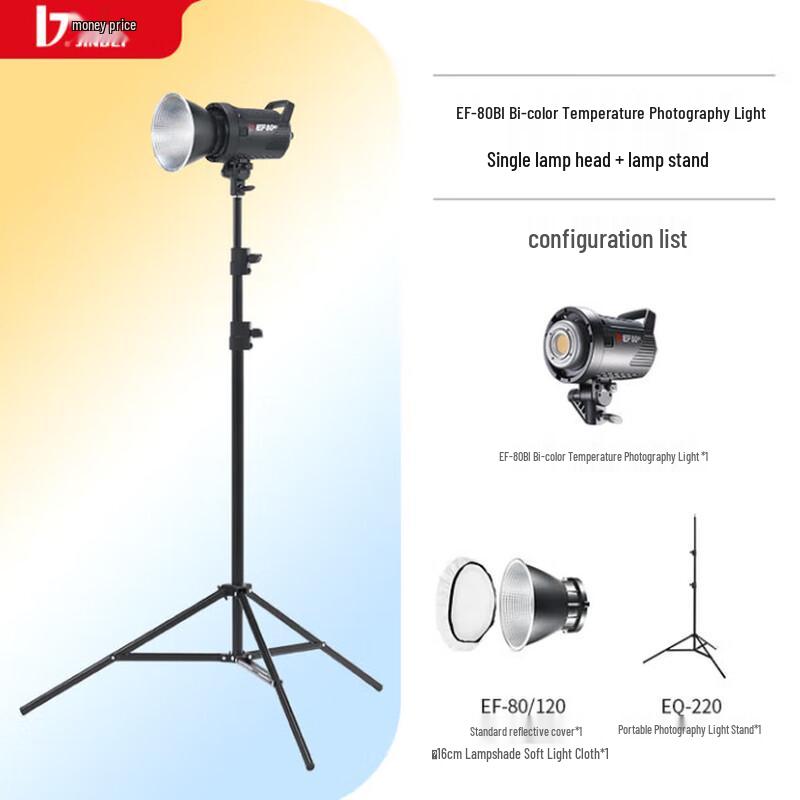 JINBEI EF-80BI Dual Color Temp LED Video Light