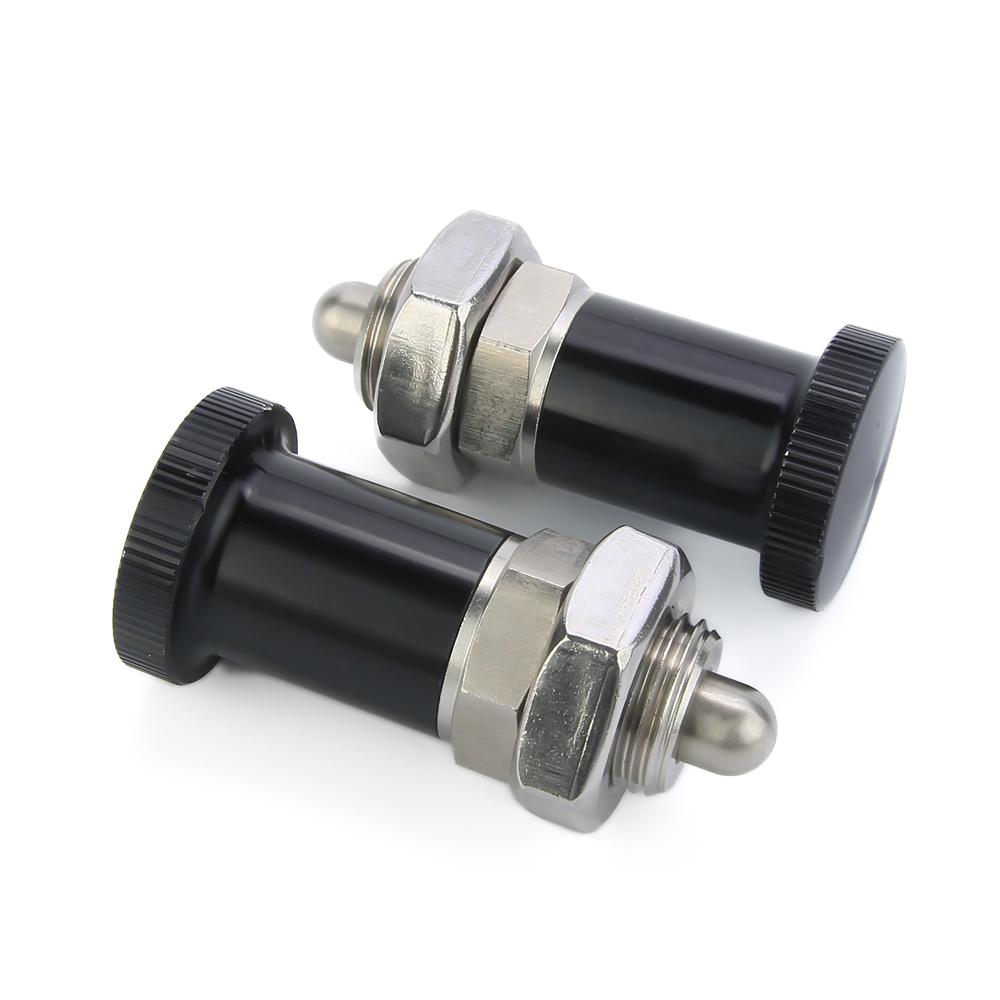 1PC Push Fit Ball Nose Spring Plunger KST214 Stainless Steel Spring Self-Locking Knob Return Knob Plunger Spring Indexing Plunger