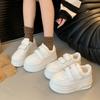Women's Platform White Shoes Spring Autumn 2025 New Height Increase Outdoor Non Slip Board Shoes Comfort Casual Sneakers