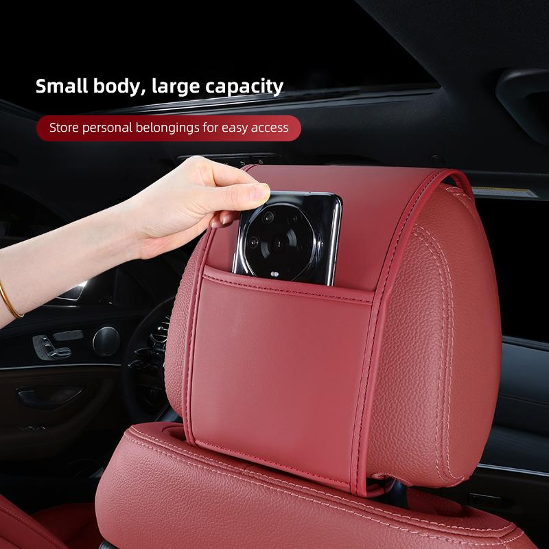 Leather Car Pillowcase Car Supplies Headrest Cover For Alfa Romeo 4C 159 Spider Giulia Giulietta 156 Anti Fouling Decoration Mat