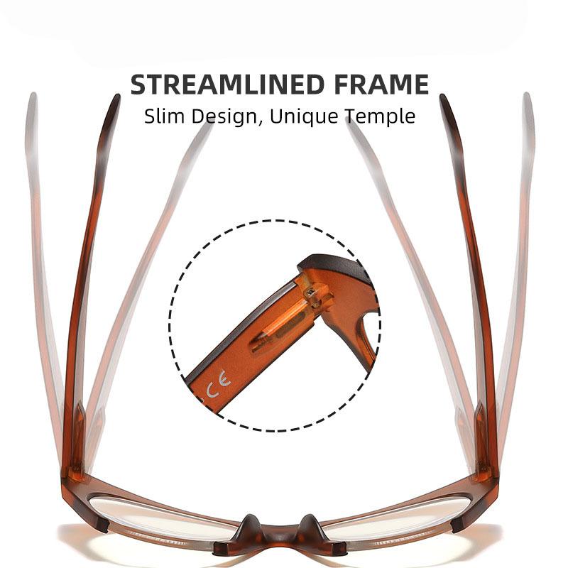 Vintage Oversized Cat Eye Reading Glasses Women Myopia Prescription Lens Anti Blue Light Eyewear Frame