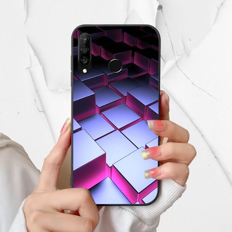 Phone Cover For Huawei P30 Lite Silicone Case MAR-LX1A Fashion Painted Shockproof Soft Fundas For Huawei Nova 4e Coque P30Lite