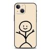 Cartoon Matchman Für iPhone 11 12 13 15 14 Pro Max Telefon Fall X XR XS 7 8 Plus SE 2020 luxus Schwarz Weiche Silikon Abdeckung Funda