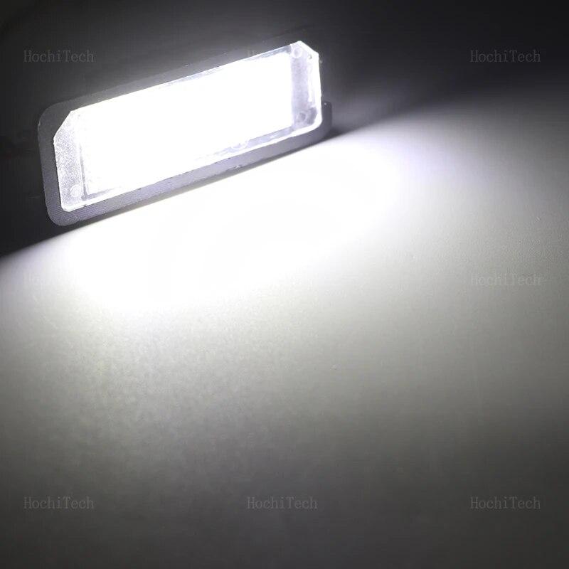 2PCS LED License Number Plate Light Lamps For VW Passat B6 CC Eos Golf 4 5 6 7 MK7 Polo Superb Seat Leon Altea