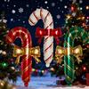Christmas Decorations Set: Balloons, Bows, Candy Canes, Light Bulbs, Aluminum Foil Balloons for Holiday Parties