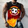 Men's Printed Tank Top  Casual Sports Loose Sleeveless Vest