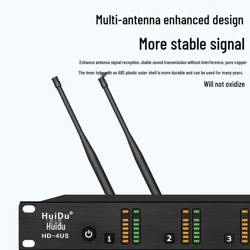 Huidu HD-8US 8-Channel Wireless Conference Microphone System (CN Version)