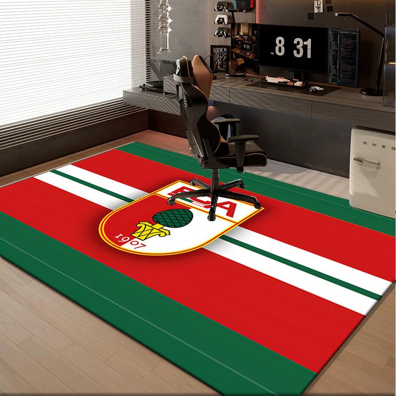 1PC Rug Augs-burg Football Crest Carpet, Chair Rug,Area Rug for Office Bedroom Living Rooms Bedroom, Doormat Decor Christmas Fan Gifts