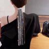 Exaggerated Bling Bling Rhinestone Long Chain Hair Accessories Exquisite Party Gift Clip Hairpin Jewelry Hair Accessories