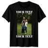 Familiefoto Gepersonaliseerd UW TEKST Aangepast Cadeau Heren T-shirt Dames T-shirt