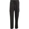 Solid Color Loose Fit Pocket Cargo Pants Men Bottoms Black JN0591
