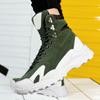 2024 Spring Man Casual Shoes Fashion Comfortable Breathable High Top Sneakers For Men Outdoor Non Slip Mens Ankle Boots Platform
