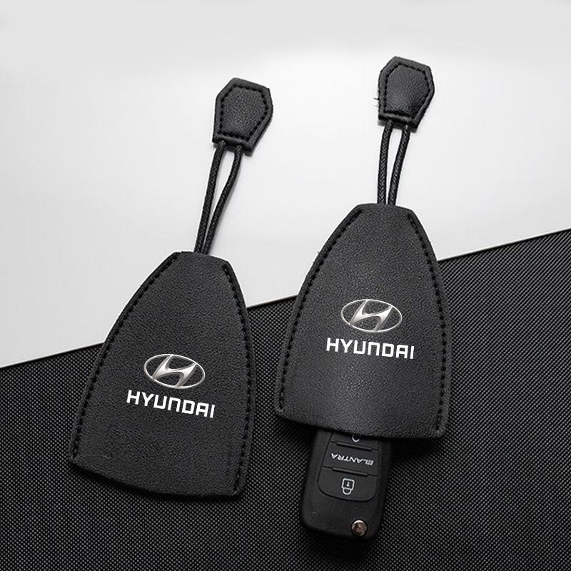 1Pcs Car Key Protection Shell Bag Car Key Case Cover Car Keychain For Hyundai Logo IX35 Bayon Kona I30 ElantraSolaris Palisade