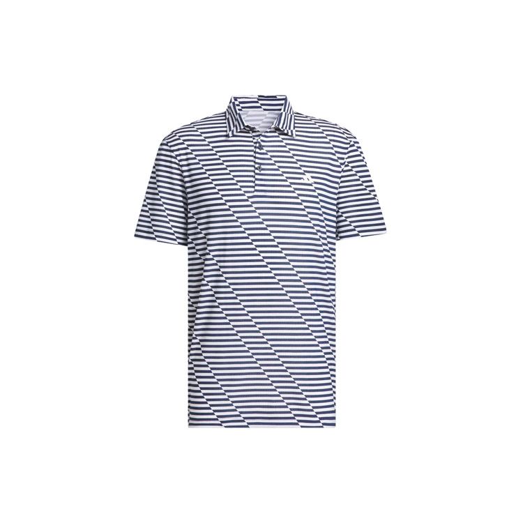 Adidas Ultimate365 Mesh Print Polo Shirt Men Polo Shirts Blue IU4393