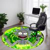 1pcRick and Morty Office Round Area Rug, Indoor Mat Suitable For Office, Bedroom Living Room Home Decor, Room Deco, Offic A0928124
