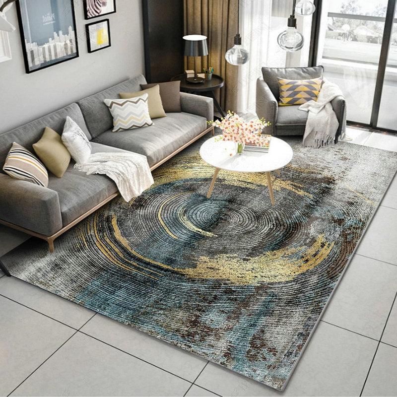 Geometric Line Carpet Ins Style Home Decoration Mat Modern Minimalist Living Room Non-slip Rug for Bedroom Terrace Study Etc.