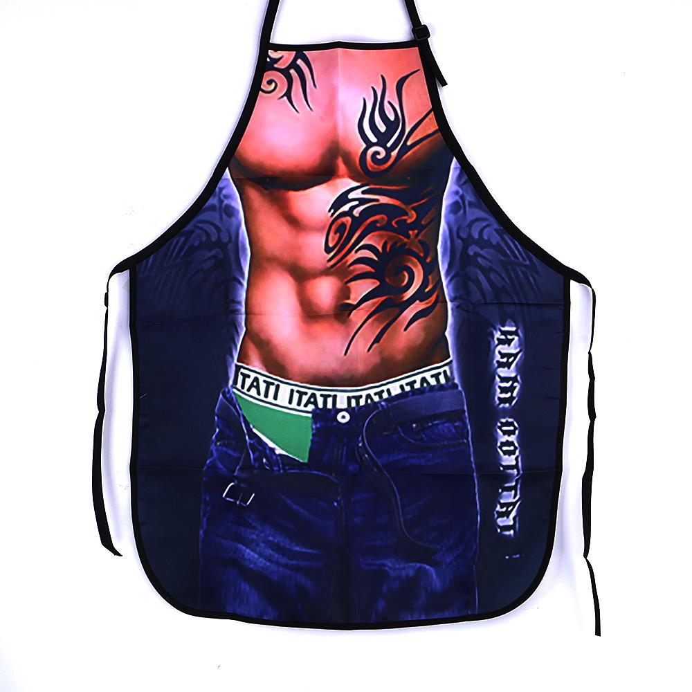 Novelty Sexy Funny Men Waterproof Kitchen Restaurant Bib Chef Cook Cooking Apron ARI
