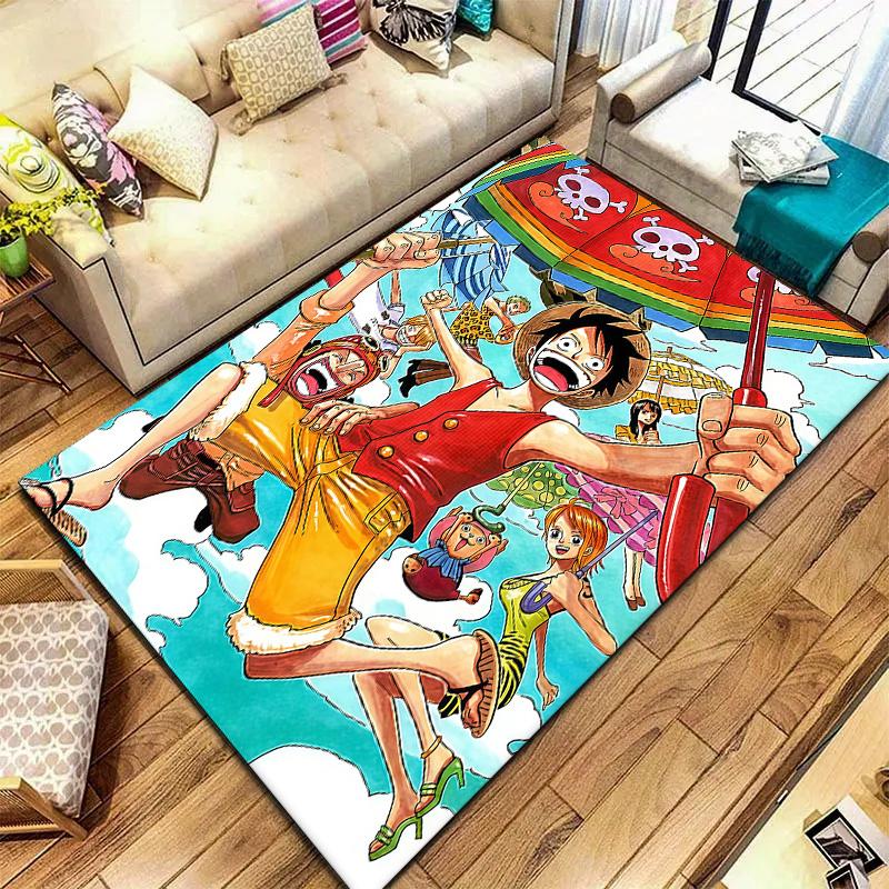 Monkey D Luffy Matmatta För Vardagsrum Sovrum Hem Soffa Dekoration, Barnlek Halkfri Golvmatta