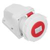 Industrial Plug Connector IP67 Waterproof 4 Pin 32A 3P E Surface Mounted Industrial Socket 380‑415V