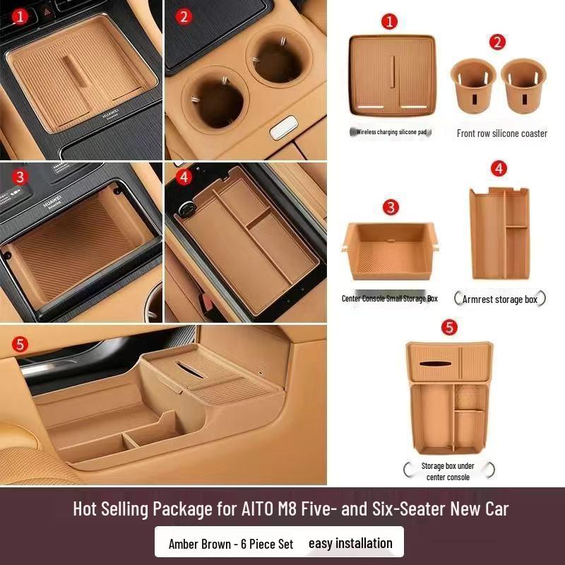 AITO M8 Wireless Charging Anti-Slip Silicone Pad for Car Interior