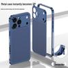 Aluminum Alloy Frame Protective Case for Apple 16 Pro Max with Metal Heat Dissipation Back Sticker