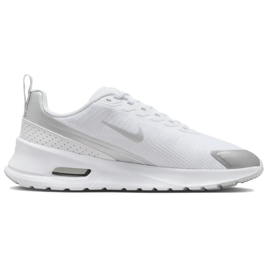 Nike Air Max Nuaxis Balti Pure Platinum Moteriški sportbačiai Metalizuoti sidabriniai HF1233-101