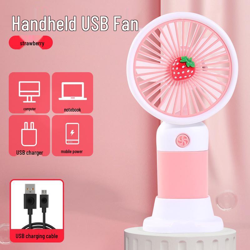 Creative Portable Mobile Phone Holder & Mini Fan with Flower & Animal Designs