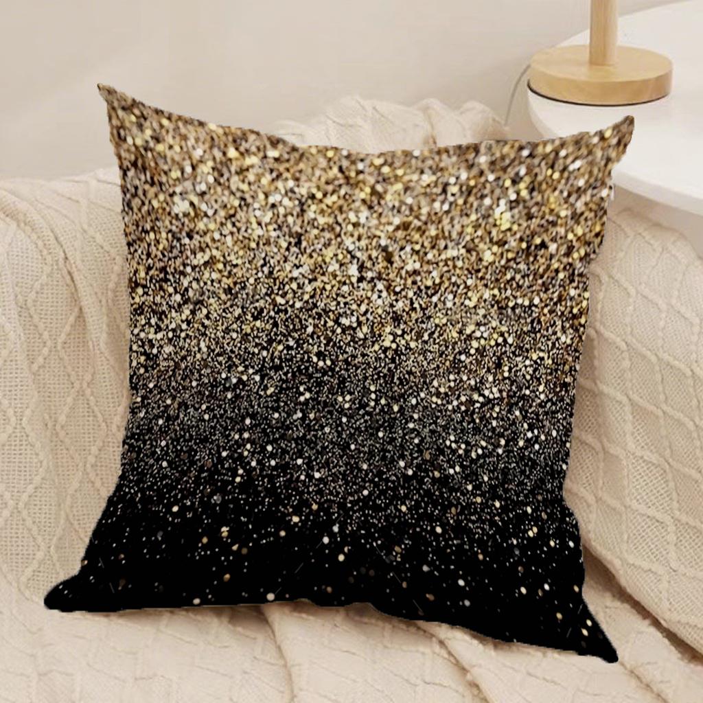 4Pc Art Deco Style Gold Pillow Coverssuitable For Sofa Car Bedroom Decorative Cushion Cover Pillow Cover