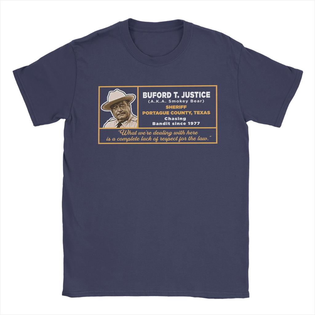 Pánská trička Sheriff Buford T Justice Smokey and the Bandit 100% bavlna Vrcholy Krátký rukáv Kulatý výstřih Tričko 4XL 5XL Tričko
