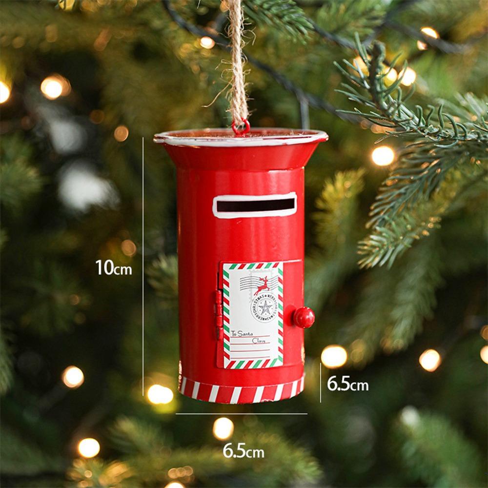 Santa Clasu Christmas Hanging Decoration Mailbox Creative Xmas Ornament Pendant Cute Pendant Christmas Tree Ornament
