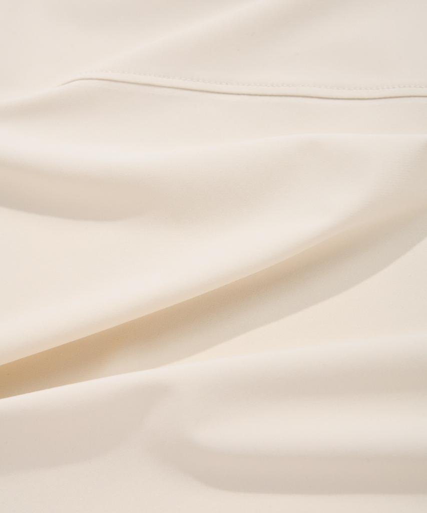 COVERNAT WOMAN Comfort String Crop T-Shirt Ivory