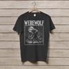 Vintage Werewolf Shirt Retro Paranormal Wolf T-Shirt Creepy Creature Shirt