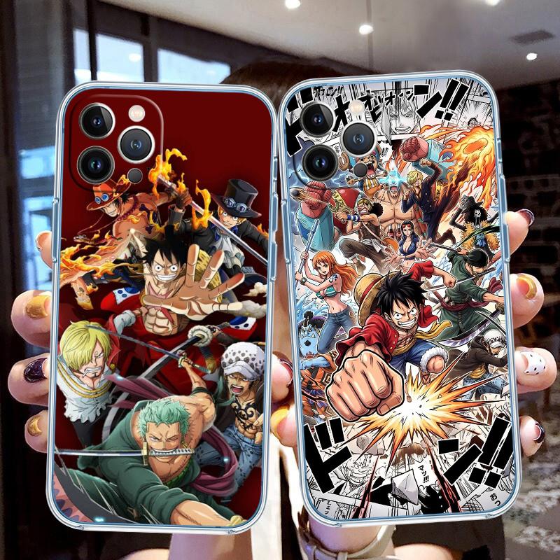 Anime One Piece Soft Shell Transparent Phone Case for Samsung Galaxy A04 A04S A14 A23 A34 A54 M23 M33 M52 M53