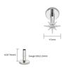 Rechts Grote ASTM F136 Titanium CZ Noordster Platte Achterkant Oorbellen 16G Kleine Sterrenburst Helix Kraakbeen Stud Oorlel Piercing Sieraden