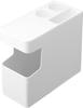 Yamazaki (Yamazaki Industries) Car Console Trash Can, White, Approx. W38 X D17 X H25.5cm (Approx. W52cm When Lid Is Slid Open), Tower, with Drink Hold