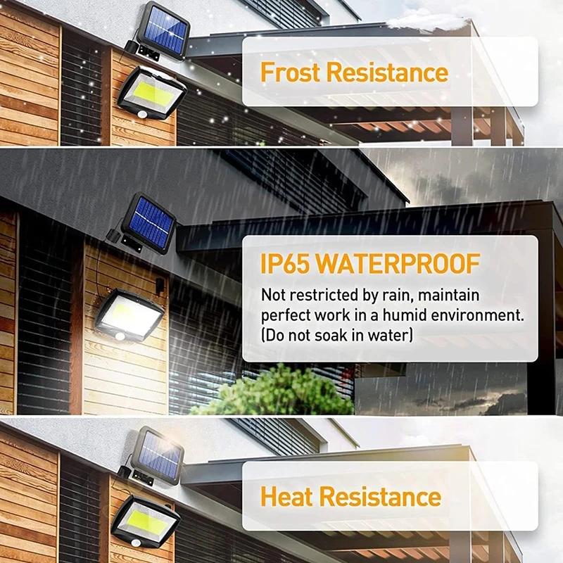 LED Split Solar Wall Lamp Villa Courtyard Lighting Street Lamp Waterproof Outdoor Garden Bright Intelligent Induction Light