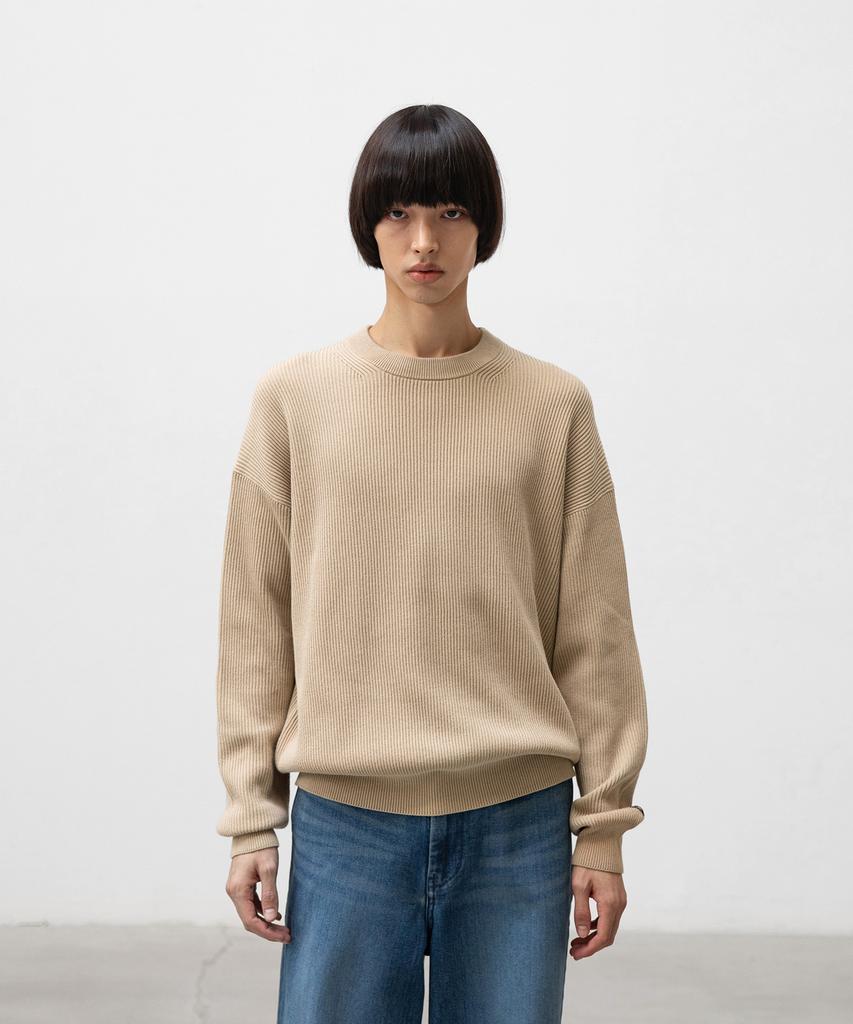 ANOTHER OFFICE Ordinary Knit-Pullover (Beige)