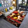"One Punch Man Saitama Design Cartoon Carpet for Living Room Decor" Suitable for Use As an Anti-slip for Living Room Bedroom Sofas