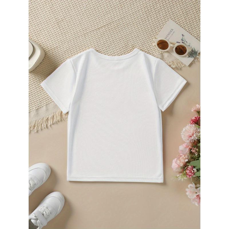 European Sizes Summer Fashion Girls' Short Sleeve T-Shirt "GRANDMA YOU GOTTA COME GET ME YOUR DAUGHTER IS FREAKING OUT!" Letter Print Casual Top
