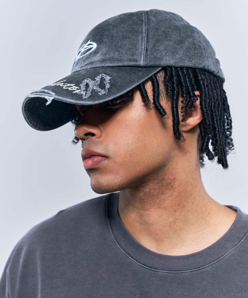 Pijikeolgameoncheu P2552 Damaged Washed Ball Cap [2 Colors]