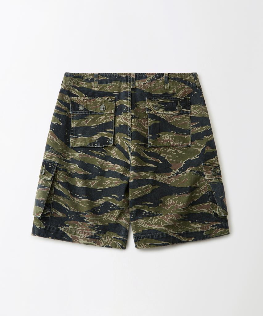 OUTSTANDING Tds Tiger Camo Military Shorts_Tiger Camo